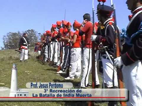 jesus perdomo recreación de la batalla de india muerta