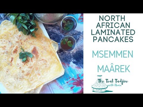 Easy North African Layered Crêpes | Msemmen, Maârek, Rghaif, مسمن { VIDEO SERIES }