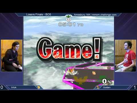 MMOM182 SSBM - trilok (Fox) vs. Golden (C. Falcon) - Melee LF