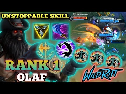 OLAF UNSTOPPABLE KILLING! MONSTER BUILD 2022 - TOP 1 GLOBAL OLAF BY GP Tû - WILD RIFT