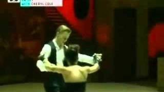 cheryl cole &amp; derek hough making parachute part 1 xx