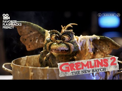 Gremlins, the new batch (1990) - Microwave with Marge Gremlins in the kitchen!