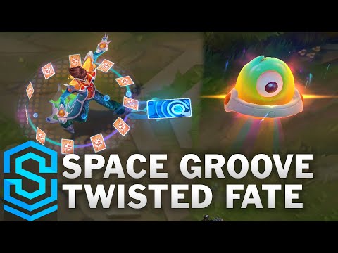 Space Groove Twisted Fate Skin Spotlight - Pre-Release - PBE Preview - League of Legends
