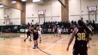 preview picture of video 'Mansfield vs Sharon girls basketball played at Mansfield High School on 12/16/14'