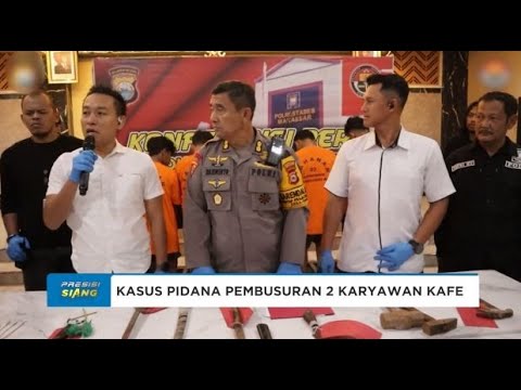 POLRESTABES MAKASSAR UNGKAP KASUS PEMBUSURAN 2 KARYAWAN KAFE