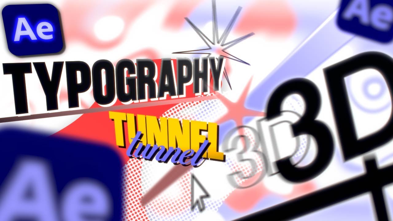 3D Camera Typography Tunnel | After Effects Tutorial