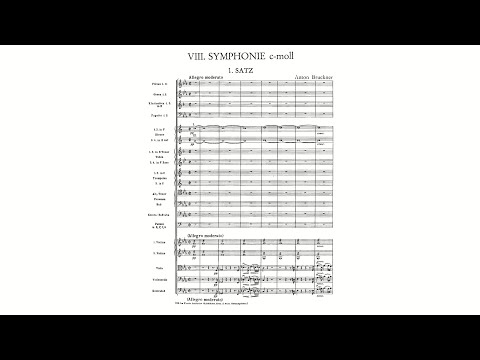 Bruckner: Symphony No. 8 in C minor, WAB 108 [1st version; 1887] (with Score)