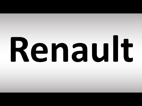 How to Pronounce Renault
