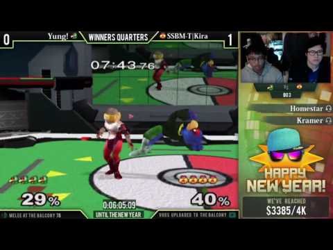 Melee @ the Balcony 78 - Winners Quarters ft. SSBM-T|Kira (Sheik) VS Yung! (Fox, Falco)