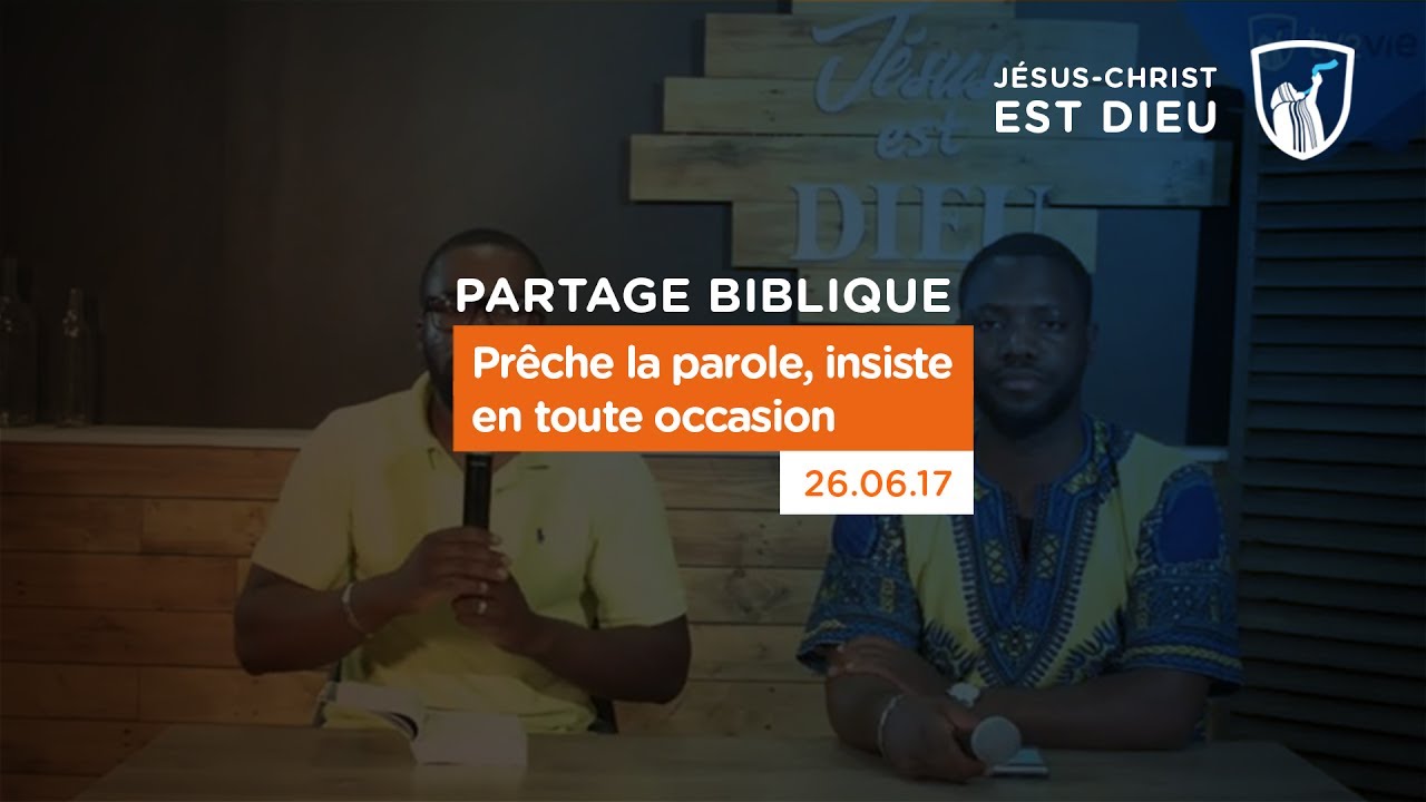Thumbnail of video: Prêche la parole, insiste en toute occasion