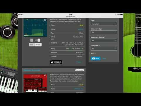 How to find all Inter-App Audio enabled iOS Apps