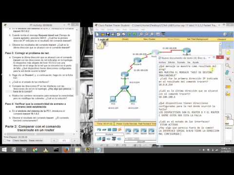 11 3 2 2 Packet Tracer   Test Connectivity with Traceroute