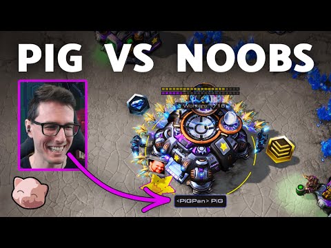 How quickly can PIG dispose of noobs? | Holdout Challenge - StarCraft 2