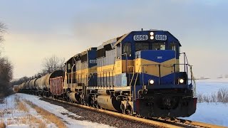 preview picture of video 'DME 6056 East - Hampshire, Illinois on 2-17-2015'