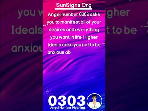 Meaning Of Angel Number 0303 | SunSigns.Org | #shorts #angelnumbers