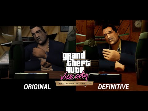 GTA Vice City Remastered vs Original - Intro Cutscene Comparison [4K 60Fps]