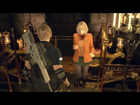 Leon tries to Flirt with Ashley in Resident Evil 4 Remake