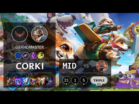 Corki Mid vs Qiyana - EUW Grandmaster Patch 12.3