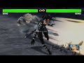 Genos VS Sonic With Healthbars One Punch Man