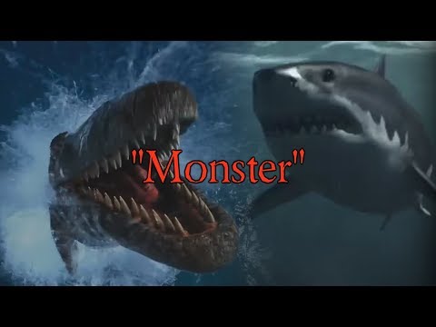 Mosasaurus and Megalodon Tribute - Monster (Reupload)