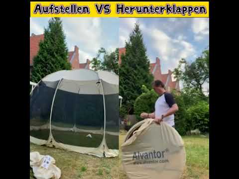 Alvantor | Pop-Up Faltpavillon. Großes Pavillon, in 30 Sekunden aufgebaut - SMART SETUP