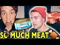 Reacting to my First Full Day of Eating Video | Jon Venus Eating Meat!?