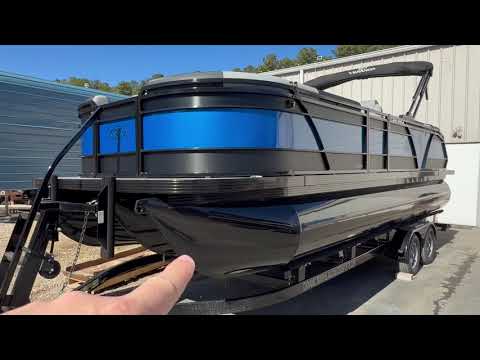 All New Veranda VR 235 RC — Electric Blue Blackout Tri-Toons 250 hp
