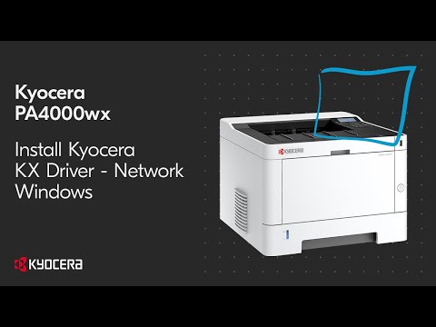 Kyocera PA3500wx — установка KX-драйвера по сети (IP)