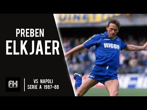 Preben Elkjaer ● Skills ● Verona 1:1 Napoli ● Serie A 1987/88