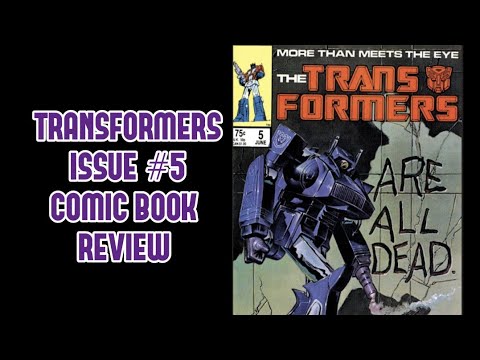 Marvel 1985 Transformers Vol. 1 Issue No. 5 - Mark Bright Shockwave Cover - Comic Book Review