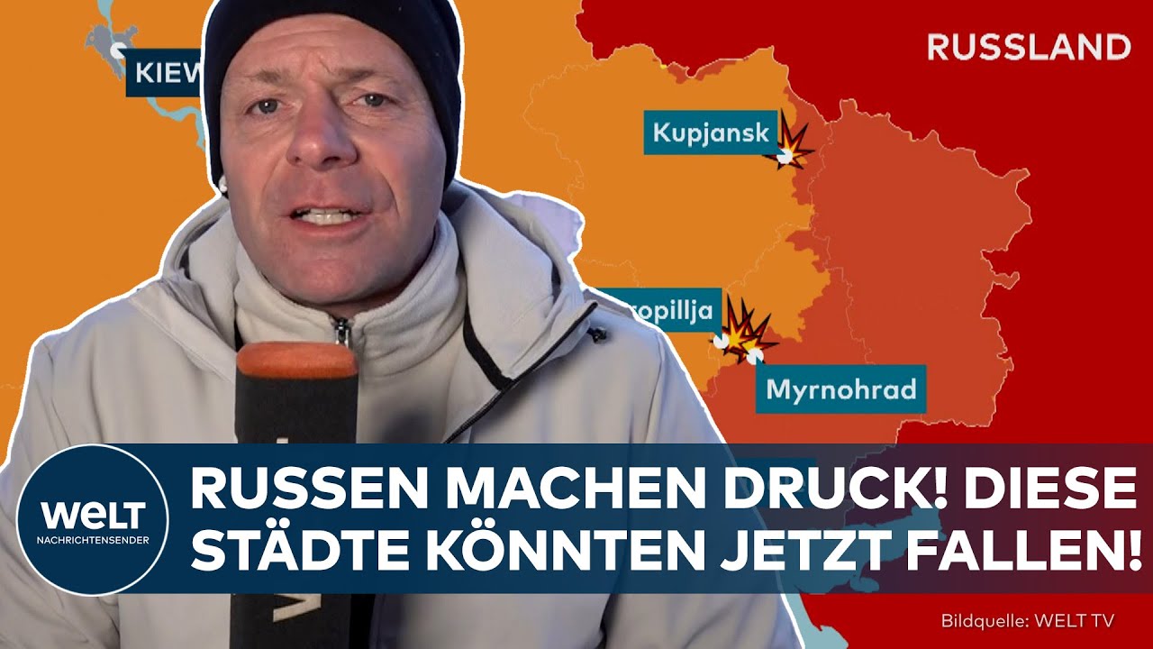 PUTINS KRIEG: Russen machen massiven Druck! – Diese zwei ukrainischen Städte könnten bald fallen!