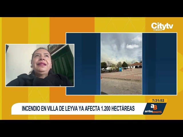 Comerciantes y trabajadores del turismo, afectados por incendio forestal en Villa de Leyva