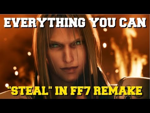 ALL RARE ITEMS YOU CAN "STEAL" IN FINAL FANTASY 7 REMAKE (STEAL MATERIA GUIDE) (ALL RARE ITEMS)