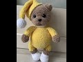 Вязаные игрушки, мишка крючком knitting’s toys crochet