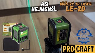 Laser zelený, samonivelačný PROCRAFT LE-2D