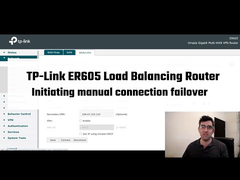 TP-Link ER605 Load Balancing Router: Initiating Manual Connection Failover