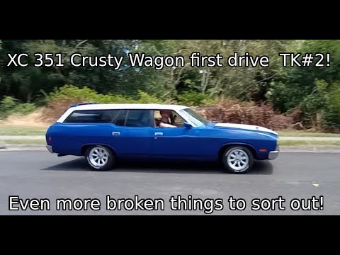 XC Ford Falcon 351 Crusty Wagon project: First drive...I managed to record before something broke!