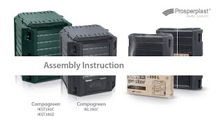 Kompostér COMPOGREEN ČERNÝ 380l