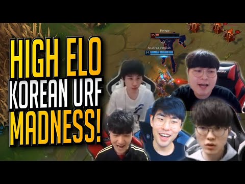HIGH ELO KOREAN URF MADNESS! - Pros on Steroids