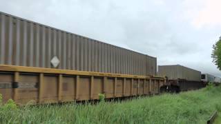 preview picture of video 'CP train #111 at Westfort (Thunder Bay), Ontario'