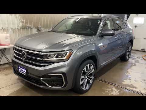 2022 Volkswagen Atlas Cross Sport Execline 3.6 FSI 4MOTION in Gray for sale at Belleville Volkswagen in Belleville, ON