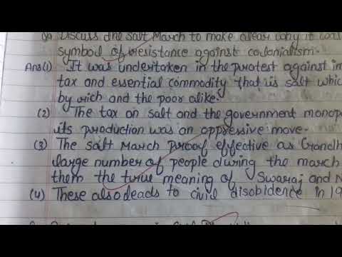 Discuss the salt March to make clear why it was an effective symbol of resistance against colo....m