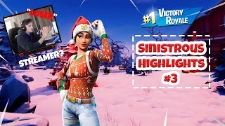 Streamer REACTS!! - Sinistrous Highlights #3 (Fortnite Battle Royale)