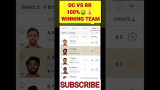 DC vs RR Dream11 Team |DC vs RR Dream11 IPL T20 22 Apr| DC vs RR Dream11 Today Match Prediction