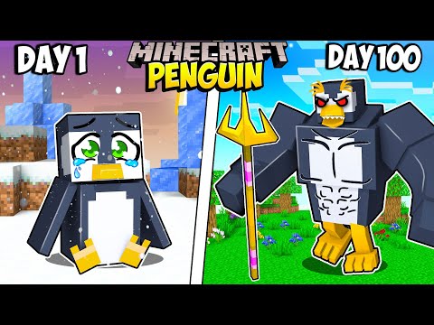 Ryguyrocky - I Survived 100 Days as a PENGUIN in Minecraft