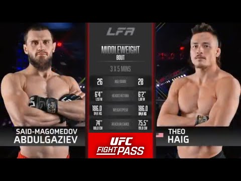 Theo Haig vs Said-Magomed Abdulgaziev full fight