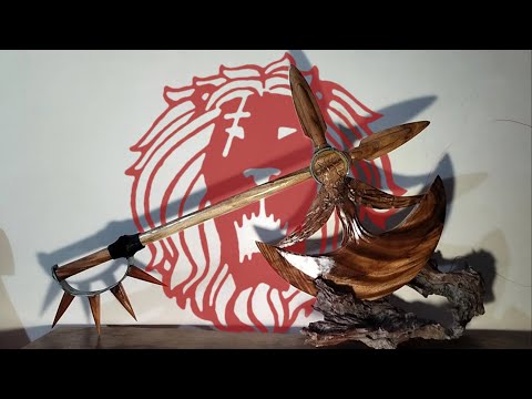 Escanor's Divine Axe Rhitta on wood | Seven Deadly Sins