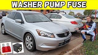 HONDA ACCORD WINDSHIELD WASHER PUMP FUSE LOCATION, WASHER NOT WORKING FUSE 2008 2009 2010 2011 2012