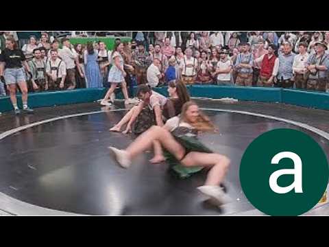 Nicht lachen! | MÄDCHEN STELLEN SICH DEM TEUFELSRAD HERAUS | TEUFELSRAD Oktoberfest München 2025 #23