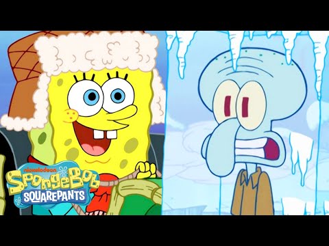 比奇堡泳褲大戰！雪橇競速誰最強？！ 🛷 | 全集 | @SpongeBobOfficial (The Great Bikini Bottom Sledding Showdown! 🛷 | Full Scene | @SpongeBobOfficial)